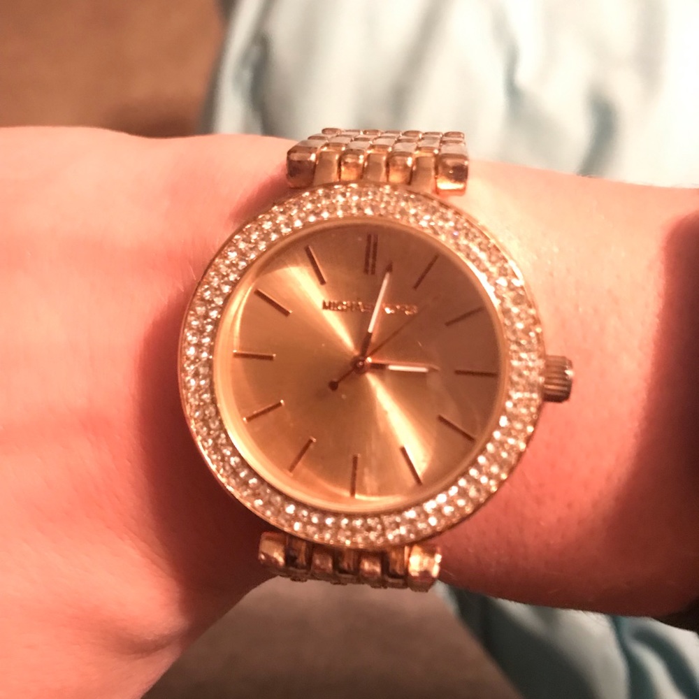Rose gold Michael Kors watch